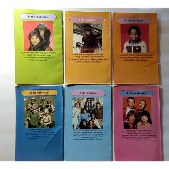 SuperMag Magazine Lot Of 6 Vintage 1980 Retro Pop Culture All Have Mini Posters - Picture 4 of 6